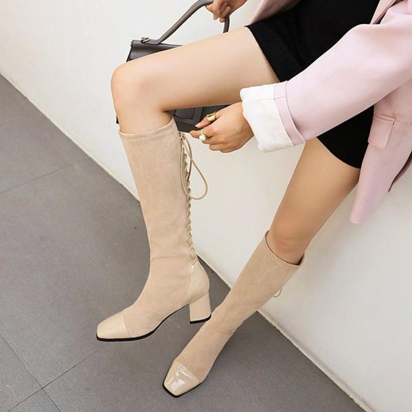 boots stylish back lace-up winter knee for women big oversize 47 48 49 stretch flock nude red black brown block heel shoes
boots stylish back lace-up winter knee for women big oversize 47 48 49 stretch flock nude red black brown block heel shoes