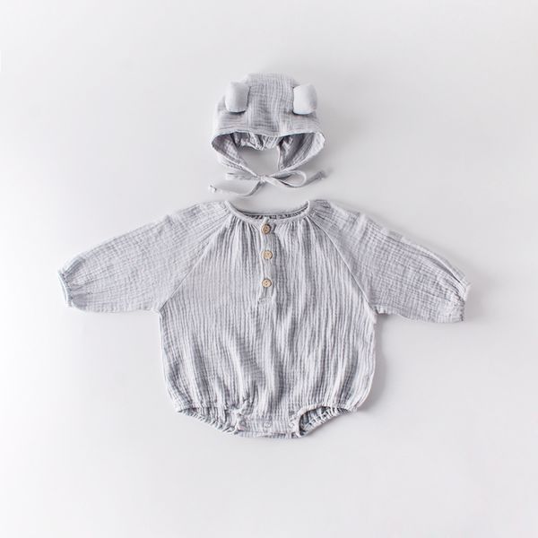 spring autumn baby boys girls 100% cotton long sleeve rompers with cute cap sister and brother clothes 210508, Blue
spring autumn baby boys girls 100% cotton long sleeve rompers with cute cap sister and brother clothes 210508, Blue