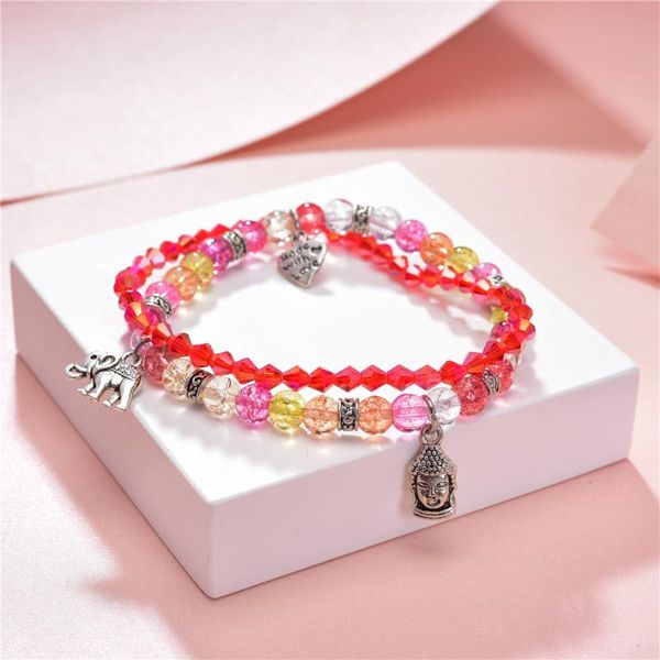 charm bracelets handmade beads bracelet for women charms popcorn crystal strand bangle elastic 2 rows wristband jewelry gift 19cm b393, Golden;silver
charm bracelets handmade beads bracelet for women charms popcorn crystal strand bangle elastic 2 rows wristband jewelry gift 19cm b393, Golden;silver