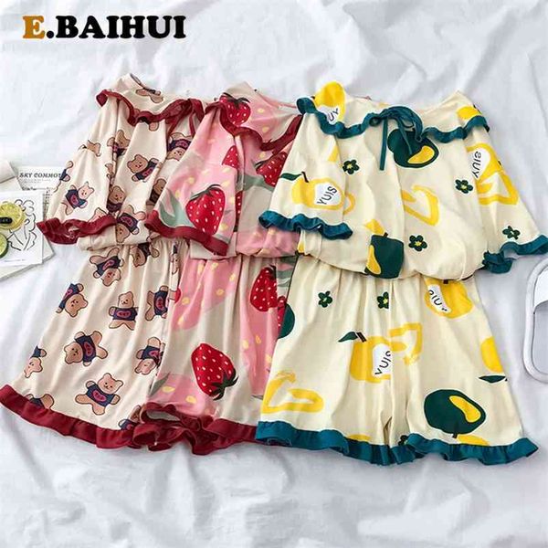 ebaihui pajamas female summer short cute lapel sleeve cartoon princess pajama household women's wear 210522, Black;red
ebaihui pajamas female summer short cute lapel sleeve cartoon princess pajama household women's wear 210522, Black;red