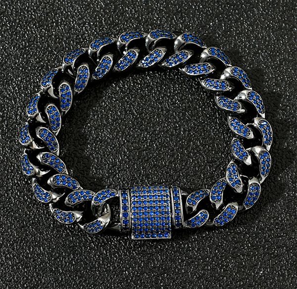 mens 12mm gun black color blue zirconia miami cuban chain& bracelets hip hop copper bling fashion rock jewelry 16-24inch, Silver
mens 12mm gun black color blue zirconia miami cuban chain& bracelets hip hop copper bling fashion rock jewelry 16-24inch, Silver