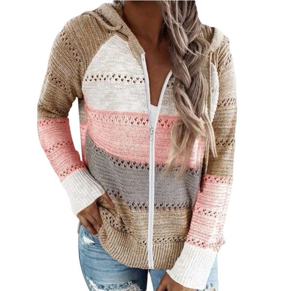 women's hoodies & sweatshirts woman autumn long sleeve casual spring hoodie zip-up knitted patchwork hooded 2021, Black
women's hoodies & sweatshirts woman autumn long sleeve casual spring hoodie zip-up knitted patchwork hooded 2021, Black