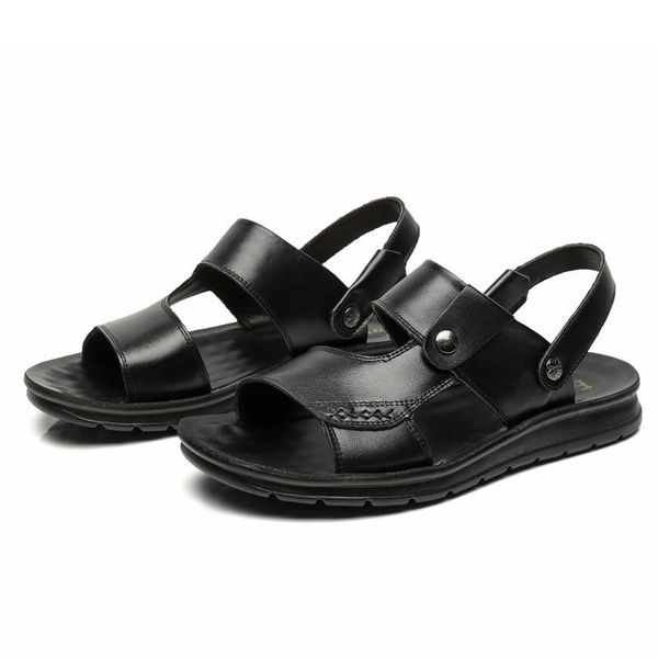 sandals mazefeng men genuine split leather beach shoes brand casual slippers sneakers summer flip flops, Black
sandals mazefeng men genuine split leather beach shoes brand casual slippers sneakers summer flip flops, Black