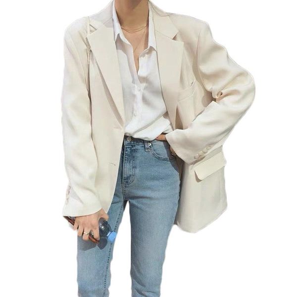 women's suits & blazers wsyore white blazer jacket spring and autumn women suit casual slim ol coat ns2910, White;black
women's suits & blazers wsyore white blazer jacket spring and autumn women suit casual slim ol coat ns2910, White;black