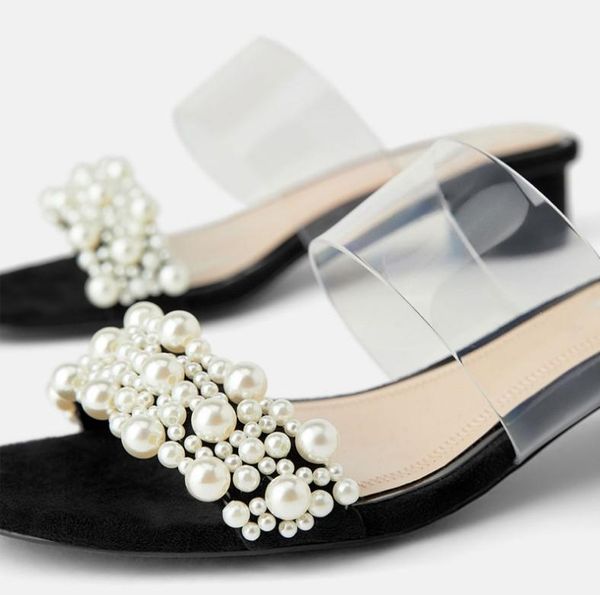 meriahzheng women's shoes pearl plastic thick high heel sandals beaded ankle-strap open toe rubber fch-27 slippers, Black
meriahzheng women's shoes pearl plastic thick high heel sandals beaded ankle-strap open toe rubber fch-27 slippers, Black