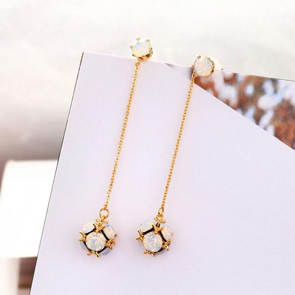 dangle & chandelier trendy long earrings for women crystal ball rose gold color party fashion jewelry drop christmas gift e708 e709, Silver
dangle & chandelier trendy long earrings for women crystal ball rose gold color party fashion jewelry drop christmas gift e708 e709, Silver