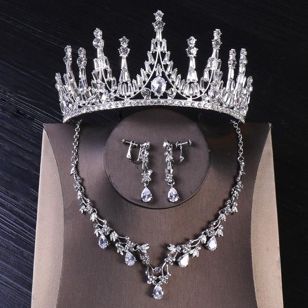 other european necklace earrings three-piece for brides wedding baroque queen atmosphere crown birthday party ceremony bridal, Golden;white
other european necklace earrings three-piece for brides wedding baroque queen atmosphere crown birthday party ceremony bridal, Golden;white