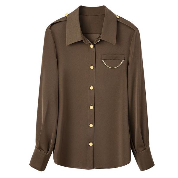 spring street simple leisure personality metal chain loose solid color shirt larpel long sleeve single breasted ee62 women's blouses &, White
spring street simple leisure personality metal chain loose solid color shirt larpel long sleeve single breasted ee62 women's blouses &, White