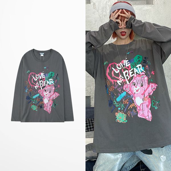 tee ulzzang harajuku high street gray sleeve kanye long hip hop cartoon scrawl imprint t shirt, White;black
tee ulzzang harajuku high street gray sleeve kanye long hip hop cartoon scrawl imprint t shirt, White;black