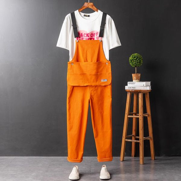 men's pants 2021 hip-hop performance bib suspenders retro straight-leg overalls casual trousers, Black
men's pants 2021 hip-hop performance bib suspenders retro straight-leg overalls casual trousers, Black