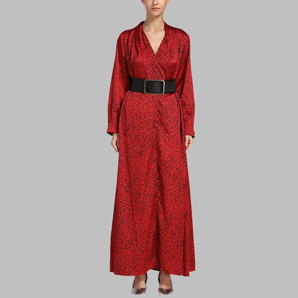 casual dresses jsxdhk oversize spring long dress 2021 runway women red leopard print sleeve loose vintage v neck maxi vestidos, Black;gray
casual dresses jsxdhk oversize spring long dress 2021 runway women red leopard print sleeve loose vintage v neck maxi vestidos, Black;gray