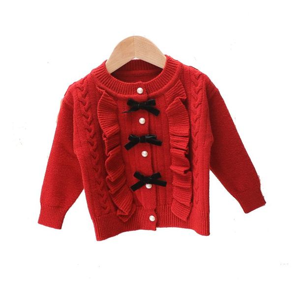 pullover girl's o-neck long sleeve black bowtie decor button closure korean style pleated 100% knitted outwear sweaters cardigans, Blue
pullover girl's o-neck long sleeve black bowtie decor button closure korean style pleated 100% knitted outwear sweaters cardigans, Blue