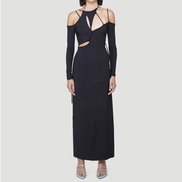casual dresses kgfigu 2021 for women arrival fashion design ladies hollow split skirt elegant and comfortable clothing, Black;gray
casual dresses kgfigu 2021 for women arrival fashion design ladies hollow split skirt elegant and comfortable clothing, Black;gray