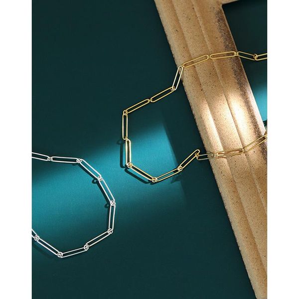 pendant necklaces trend s925 sterling silver necklace ins2021 niche design sense simple chain choker female 
pendant necklaces trend s925 sterling silver necklace ins2021 niche design sense simple chain choker female