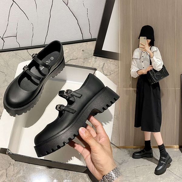 Casual shoes 2021 new muffin women's shoes button round head small leather Mary Jane Black Baby 3DX2, Black / patent leather
Casual shoes 2021 new muffin women's shoes button round head small leather Mary Jane Black Baby 3DX2, Black / patent leather