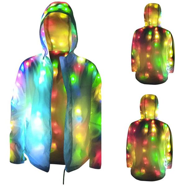 women's jackets 2021 fashion men women colorful glowing jacket party club long sleeve loose led luminous clothing for female male, Black;brown
women's jackets 2021 fashion men women colorful glowing jacket party club long sleeve loose led luminous clothing for female male, Black;brown