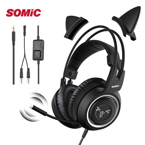 somic wired headset gamer black cat ear headset ps4 phone pc with microphone 3.5mm gaming phone ps4 overear gamer g951s black
somic wired headset gamer black cat ear headset ps4 phone pc with microphone 3.5mm gaming phone ps4 overear gamer g951s black