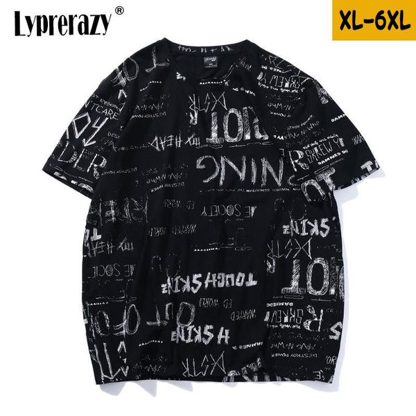 lyprerazy plus size letter graffiti printed short sleeve black summer t shirt men's hip hop tide brand big guys cotton tee t-shirts, White;black
lyprerazy plus size letter graffiti printed short sleeve black summer t shirt men's hip hop tide brand big guys cotton tee t-shirts, White;black