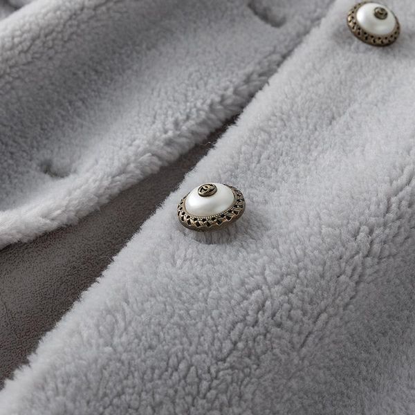 women's fur & faux winter 100% real coat 2021 female autumn long sheep shearing jacket women wool coats warm clothes vintage blq1906, Black
women's fur & faux winter 100% real coat 2021 female autumn long sheep shearing jacket women wool coats warm clothes vintage blq1906, Black