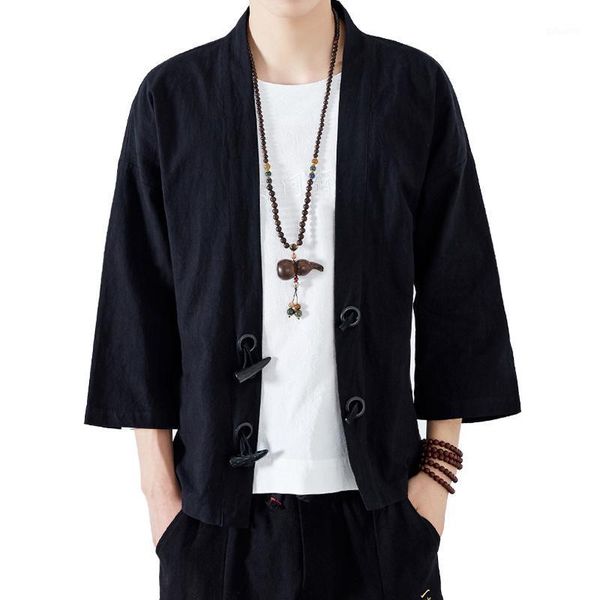 mens cotton linen shirts japan kimono horn buckle male chinese traditional style vintage open stitch korean shirt 2021 men's casual, White;black
mens cotton linen shirts japan kimono horn buckle male chinese traditional style vintage open stitch korean shirt 2021 men's casual, White;black