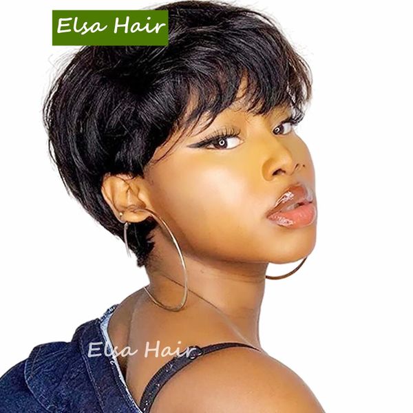 straight short human hair wigs for black women pre-plucked closure wig brazilianhair none lace front wigs, Black;brown
straight short human hair wigs for black women pre-plucked closure wig brazilianhair none lace front wigs, Black;brown