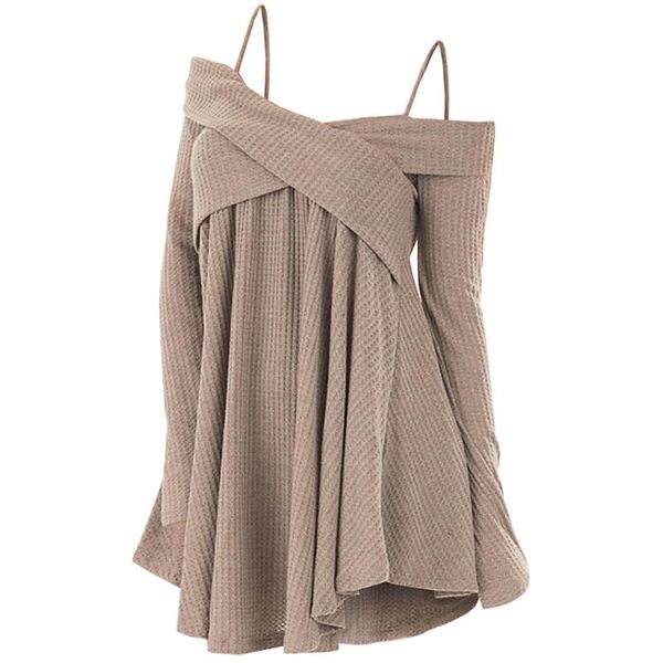 women's sweaters spaghetti strap sweater crisscross open off shoulder tunic cross long sleeeve loose plus size pullover, White;black
women's sweaters spaghetti strap sweater crisscross open off shoulder tunic cross long sleeeve loose plus size pullover, White;black