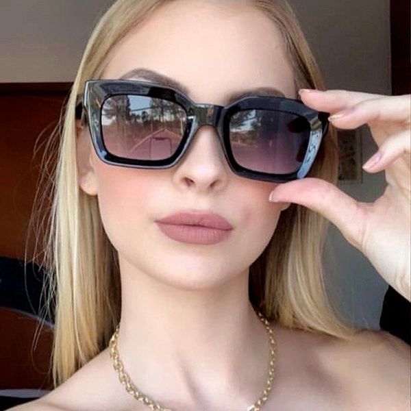sunglasses gcv women's fashion box retro gradient star same style luxury designer lentes de sol mujer uv400 vintage, White;black
sunglasses gcv women's fashion box retro gradient star same style luxury designer lentes de sol mujer uv400 vintage, White;black
