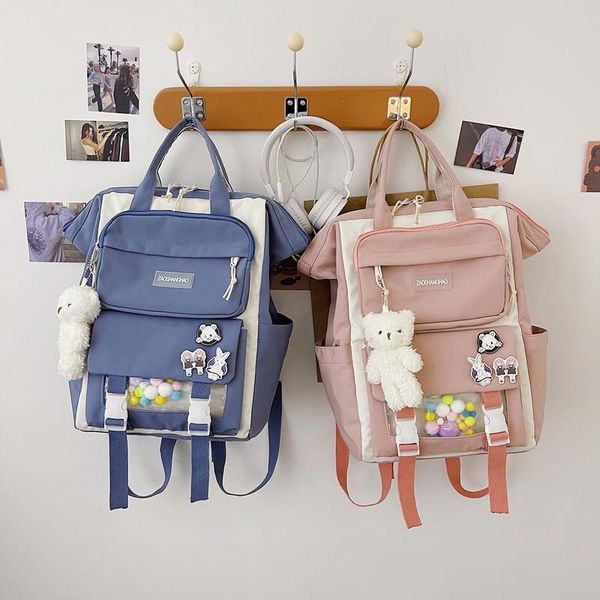school bags women nylon backpack candy color waterproof for teenagers girls patchwork backpacks female rucksack cute mochila
school bags women nylon backpack candy color waterproof for teenagers girls patchwork backpacks female rucksack cute mochila