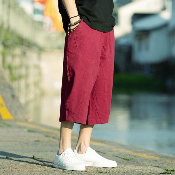 chinese style men harem pants streetwear solid casual wide leg cotton linen joggers mens harajuku sweatpants men's, Black
chinese style men harem pants streetwear solid casual wide leg cotton linen joggers mens harajuku sweatpants men's, Black