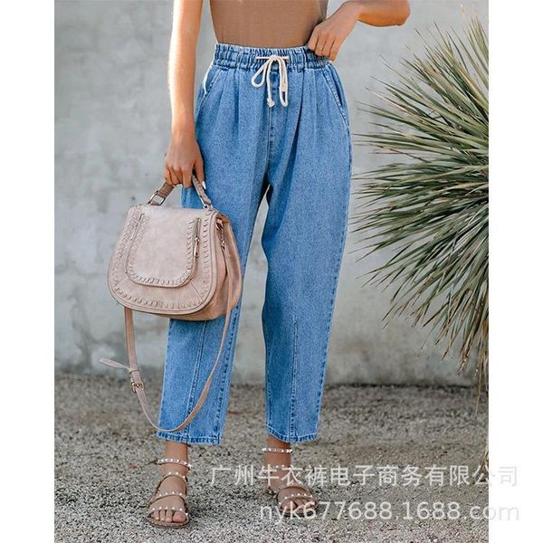 women's jeans women's high waist washed denim hip hop blue harem pants trousers for women ankle length elastic
women's jeans women's high waist washed denim hip hop blue harem pants trousers for women ankle length elastic