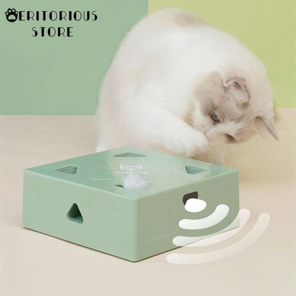 cat toys electric toy sqaure magic box smart teasing stick crazy game interactive cats feather catching mouse
cat toys electric toy sqaure magic box smart teasing stick crazy game interactive cats feather catching mouse
