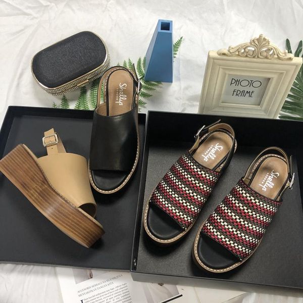 dress shoes 2021 sandals all-match female shoe clogs wedge buckle strap espadrilles platform large size high heels increasing height mul, Black
dress shoes 2021 sandals all-match female shoe clogs wedge buckle strap espadrilles platform large size high heels increasing height mul, Black
