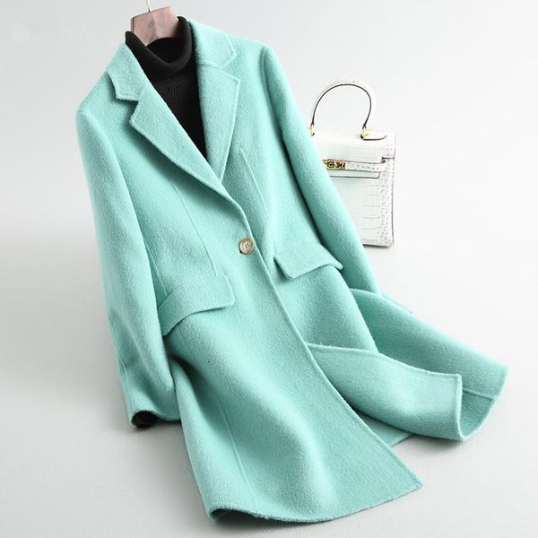 women's wool & blends fad women medium long winter jackets and coats casual elegant real coat female double side a001, Black
women's wool & blends fad women medium long winter jackets and coats casual elegant real coat female double side a001, Black