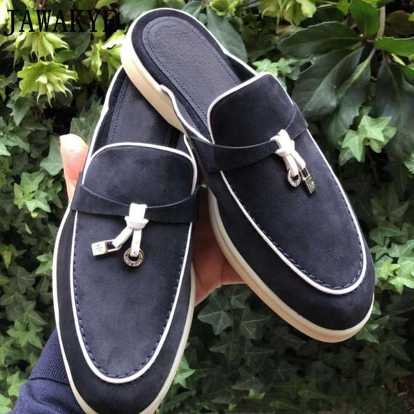 jawakye multi color metal lock suede leather mules summer flat heel causal slip on slippers women's round toe beach shoes, Black
jawakye multi color metal lock suede leather mules summer flat heel causal slip on slippers women's round toe beach shoes, Black