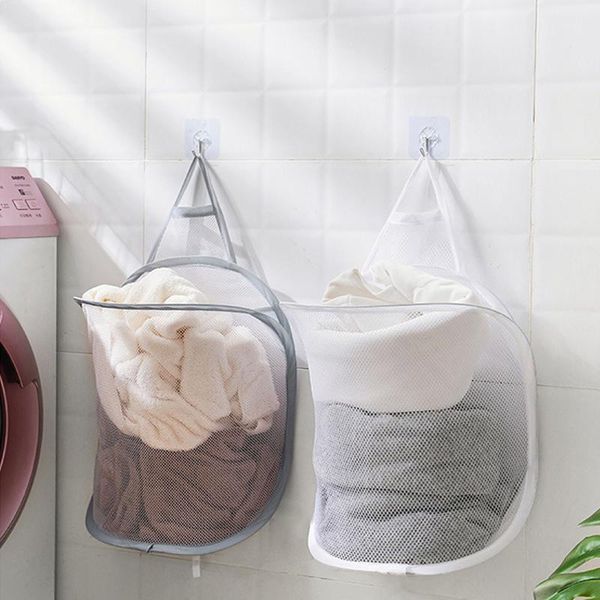 folding net dirty clothes basket laundry breathable kids toys storage no punching self adhesive home bathroom organizer bags
folding net dirty clothes basket laundry breathable kids toys storage no punching self adhesive home bathroom organizer bags