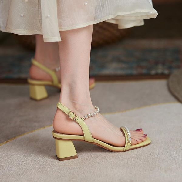 sandals 2021 summer temperament chunky heel sandal with square toe and one buckle pearl middle women, Black
sandals 2021 summer temperament chunky heel sandal with square toe and one buckle pearl middle women, Black