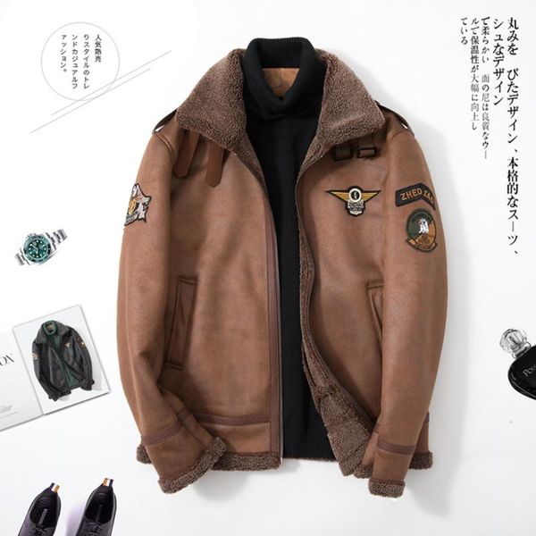 men's fur & faux jacket 2021 winter solid-color lapel embroidery motorcycle slim fleece warm full leather, Black
men's fur & faux jacket 2021 winter solid-color lapel embroidery motorcycle slim fleece warm full leather, Black