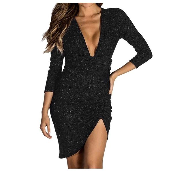 casual dresses fashion ball dress 2021 elegant for women autumn winter deep v neck costume female clothes bodycon, Black;gray
casual dresses fashion ball dress 2021 elegant for women autumn winter deep v neck costume female clothes bodycon, Black;gray
