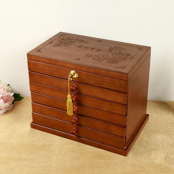 jewelry pouches, bags 6-layer solid wood box multi-layer with lock craft wooden storage display retro chinese style organizer gift, Pink;blue
jewelry pouches, bags 6-layer solid wood box multi-layer with lock craft wooden storage display retro chinese style organizer gift, Pink;blue