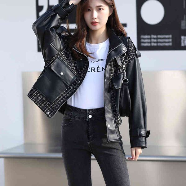 women's leather & faux aelegantmica jaqueta de couro ecológico feminina, casaco preto motociclista, feminina com zÃper solto, roupa par, Black
women's leather & faux aelegantmica jaqueta de couro ecológico feminina, casaco preto motociclista, feminina com zÃper solto, roupa par, Black