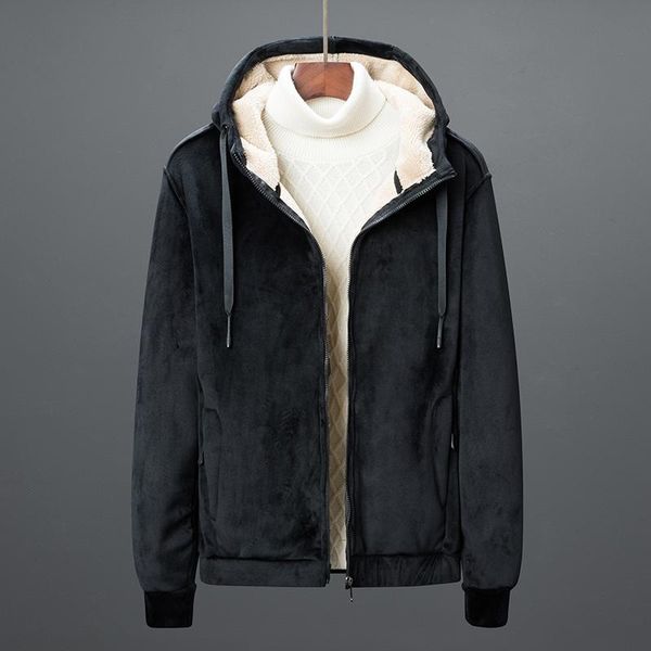 men's hoodies & sweatshirts thermal warm men sweatshirt lamb cashmere jacket wool cardigan coat casual hooded hoodie, Black
men's hoodies & sweatshirts thermal warm men sweatshirt lamb cashmere jacket wool cardigan coat casual hooded hoodie, Black
