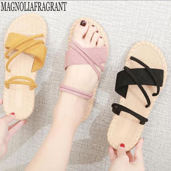 slippers 2021 women's sandals simple flat shoes one wear two women summer fashion students wild beach hy337, Black
slippers 2021 women's sandals simple flat shoes one wear two women summer fashion students wild beach hy337, Black