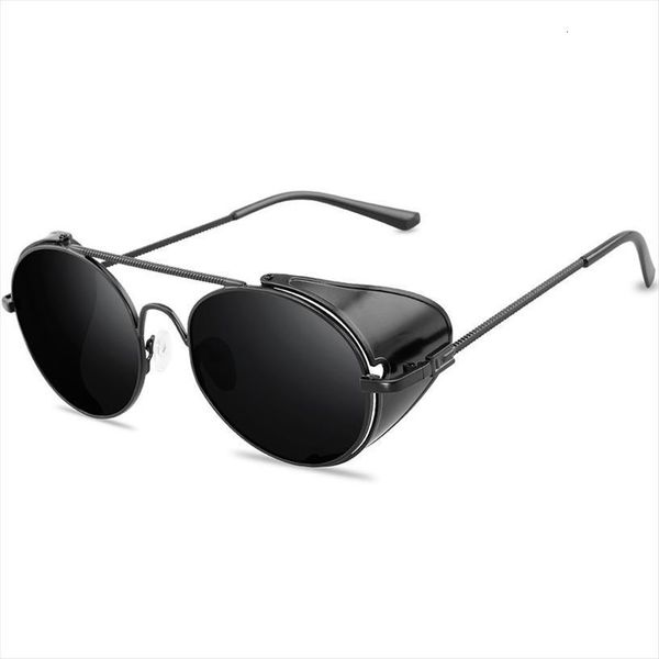 retro gothic steampunk style round metal frame sunglasses men women brand designer shields lens sun glasses gafas de sol, White;black
retro gothic steampunk style round metal frame sunglasses men women brand designer shields lens sun glasses gafas de sol, White;black