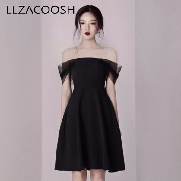 llzacoosh off shoulder women dress summer mesh patchwork sleeveless ball gown party dress casual slim slash neck dress 210514, Black;gray
llzacoosh off shoulder women dress summer mesh patchwork sleeveless ball gown party dress casual slim slash neck dress 210514, Black;gray