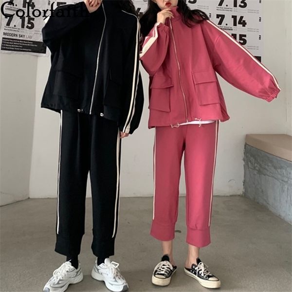 autumn winter women sets two pieces sporty pants pockets lounge wear striped oversize tracksuit suits ws7096 210427, White
autumn winter women sets two pieces sporty pants pockets lounge wear striped oversize tracksuit suits ws7096 210427, White