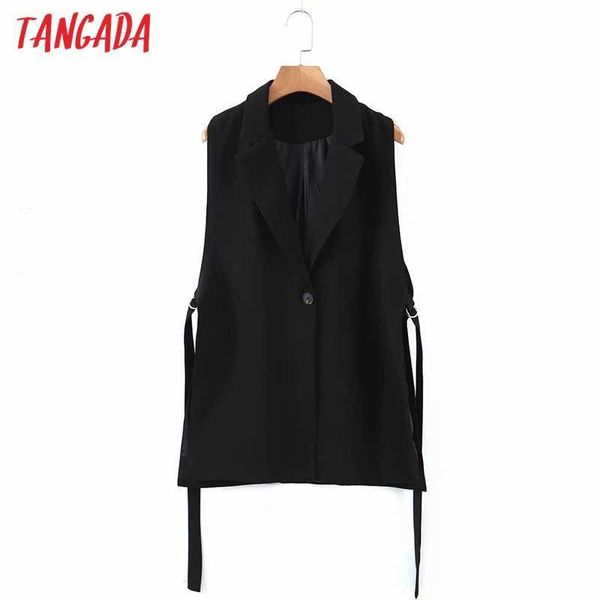 tangada women black sleeveless vest jacket office ladies wear casual suit waistcoat pockets outwear qd10 210609, Black;white
tangada women black sleeveless vest jacket office ladies wear casual suit waistcoat pockets outwear qd10 210609, Black;white