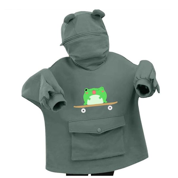 women's hoodies & sweatshirts oversized hoodie frog print vintage women autumn winter cute casual street style plus size sweatshirt, Black
women's hoodies & sweatshirts oversized hoodie frog print vintage women autumn winter cute casual street style plus size sweatshirt, Black