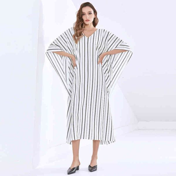 dresses loose striped for women v neck batwing sleeve casual midi oversized es female fashion clothing 2021, Black;gray
dresses loose striped for women v neck batwing sleeve casual midi oversized es female fashion clothing 2021, Black;gray