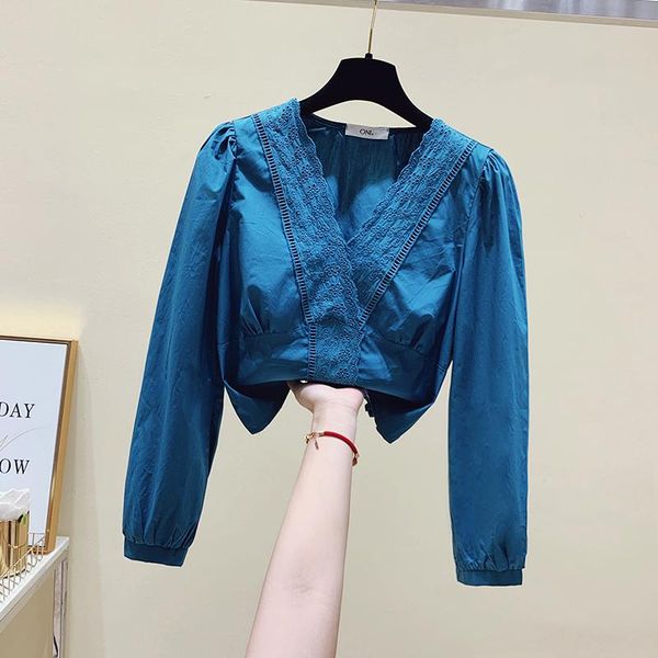 women's v neck shirts 2021 autumn hollow out lace long sleeves short style shirt ladies blouses a3767 &, White
women's v neck shirts 2021 autumn hollow out lace long sleeves short style shirt ladies blouses a3767 &, White