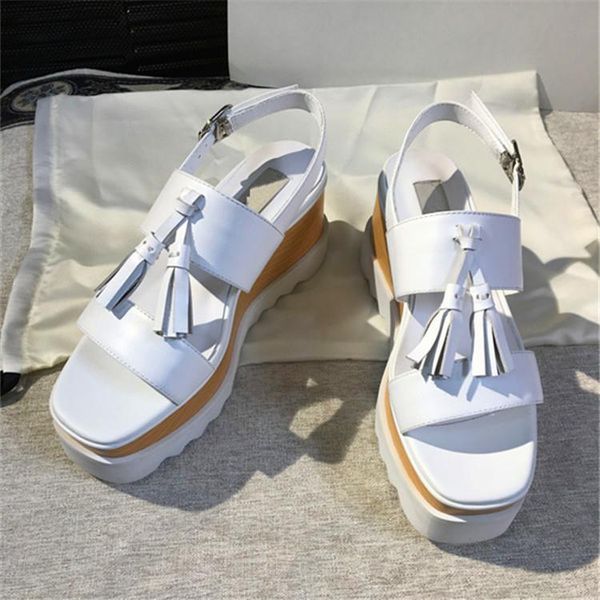 spring and summer leather muffin sandals tassel thick bottom women's shoes outwear travel comfortable casual shoe, Black
spring and summer leather muffin sandals tassel thick bottom women's shoes outwear travel comfortable casual shoe, Black